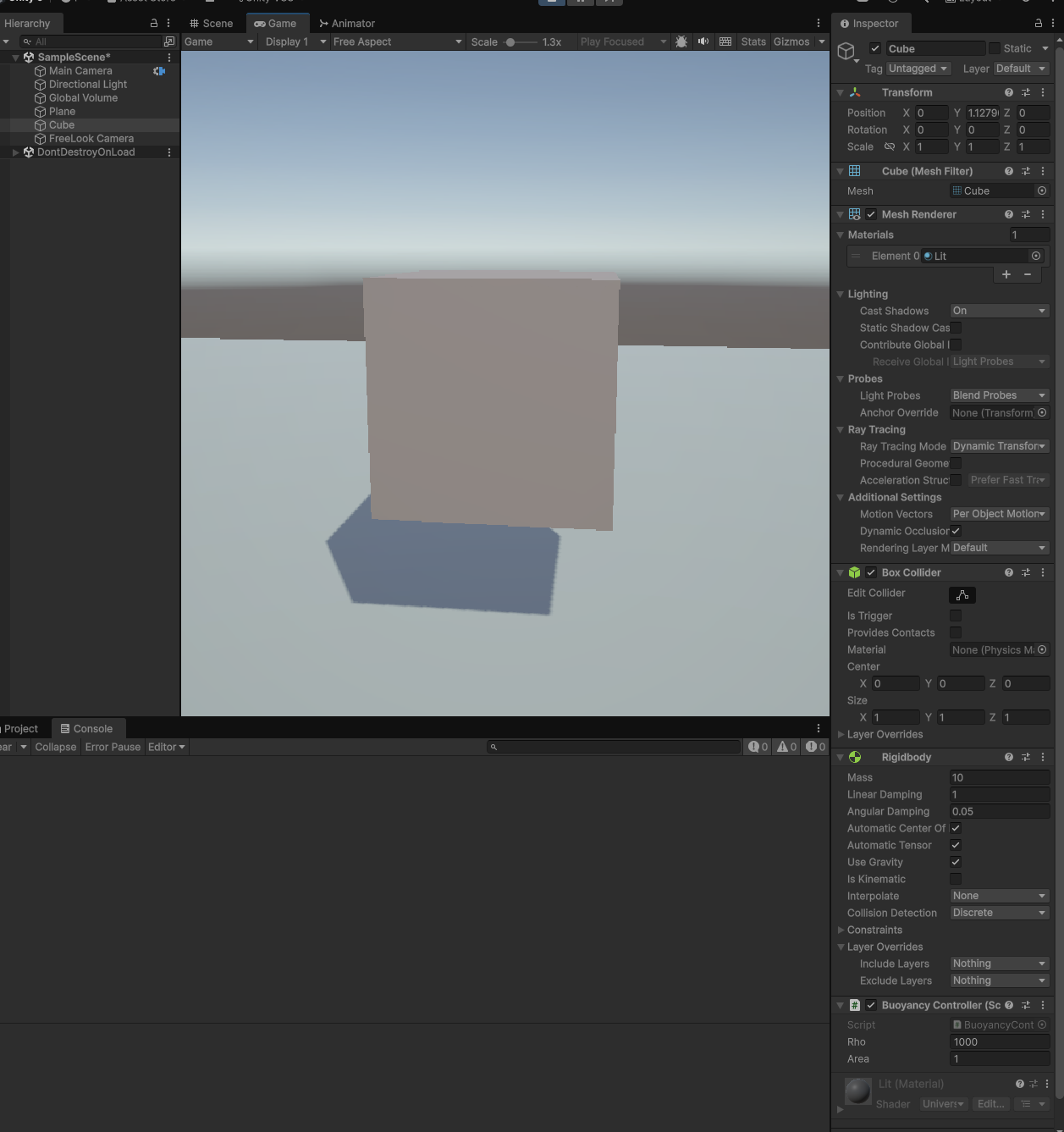 Simple Scene with cube 2.